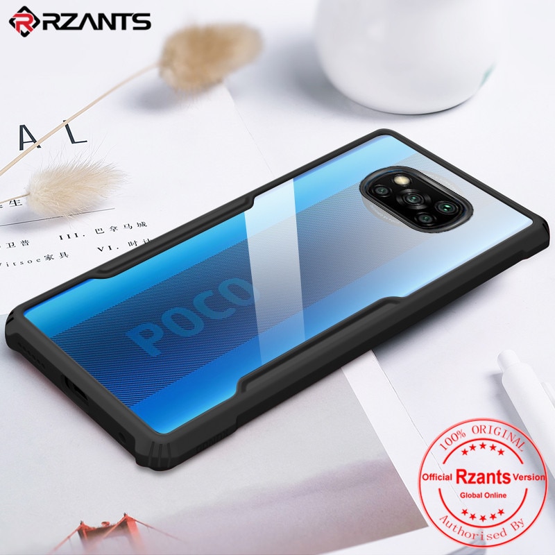 For Xiaomi Poco X3 NFC Case 6.67 inch Luxury Acrylic Armor Shockproof Phone Back Cover For PocoPhone X3 NFC Silicone Bumper Case