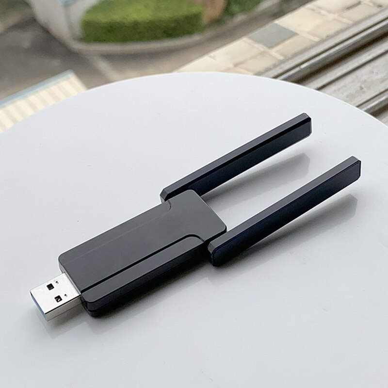 Wireless USB WiFi Adapter for Personal Computers-802.11AC 1300Mbps Dual 5Dbi Antenna 5G/2.4G WiFi USB Network Adapter