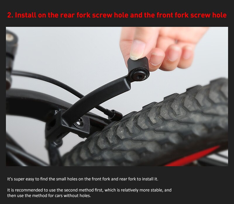 1 Pair Mountain Bike Mud Guard Telescopic Folding Bicycle Fender Set with Taillight MTB Mudguard Bicycle Front Rear Fender