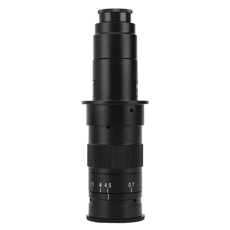 Industrial Video Microscope Camera Objective Lens Adjustable Focus 10A Monocular Microscope Lens: Default Title