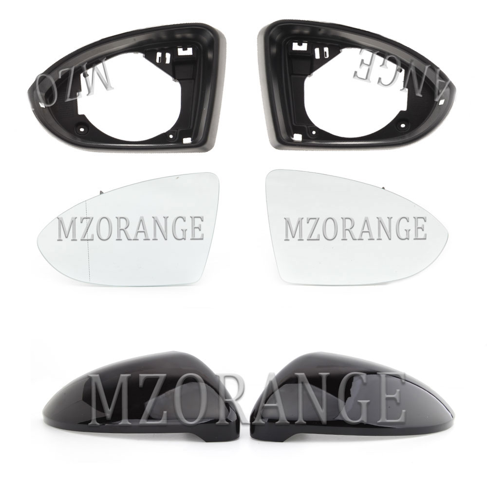Couvercle de rétroviseur chauffant en verre, pour VW Golf 7 MK7 –: 1 Set