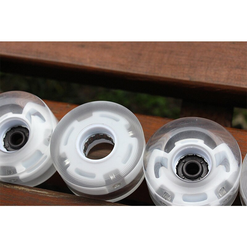4 Teile/paket 58X32MM Blinkende Rollschuhe Rad Inline LED Schiebe skaten Rad Rollschuh Räder PU Rad