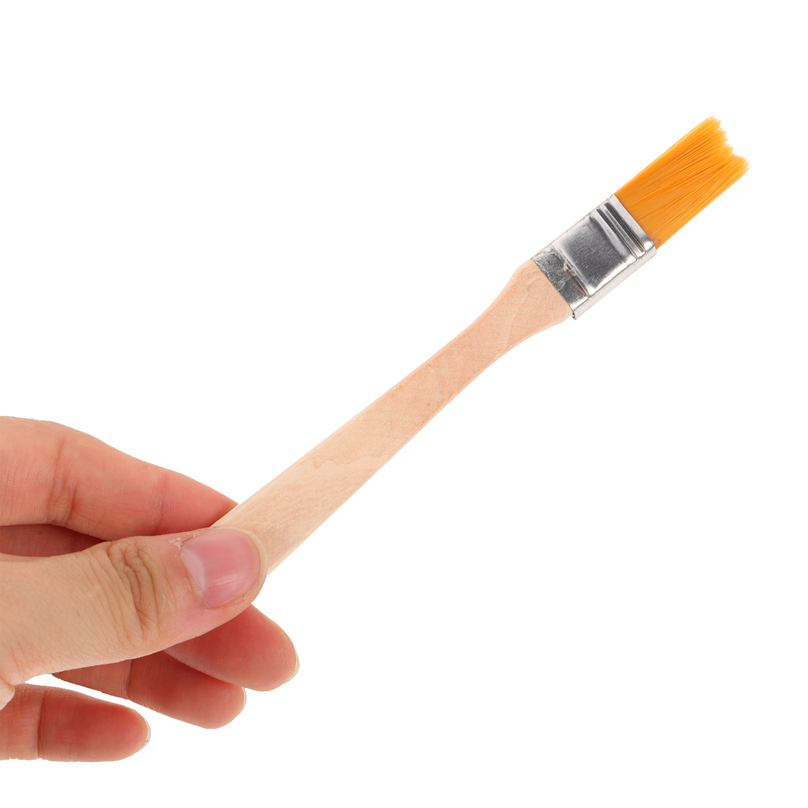 6 uds pincel de pintura con mango de madera pinceles de cerdas de nailon pinceles de pintura de pared pinceles reutilizables para herramienta de pintura de pared