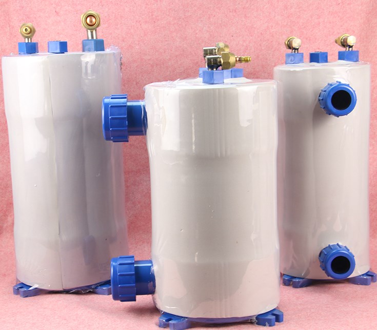 Pure titanium evaporator, 1HP water tank and cold pure titanium gun, seafood fish pond evaporator.