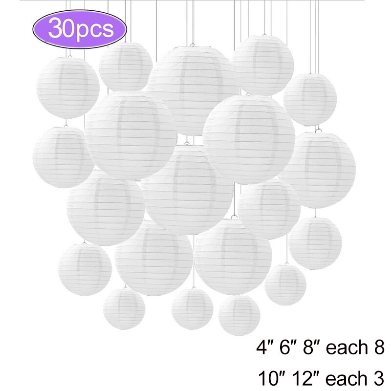 Lanterne Chinoise En Papier Décorative ABOOFAN - Motif Fleurs De Cerisier Japonaises, Suspendue - Pour Décoration Intérieure, Mariage, Fête, Restaurant - 7