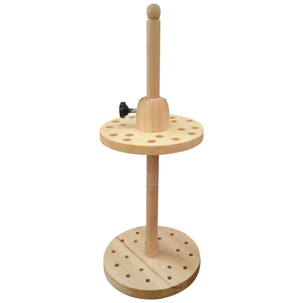 Equipment Rack Funnel Test Tube Colorimeter Tube Pipette Tube Holder Science Laboratory Storage Wooden Rack Experimental Tool