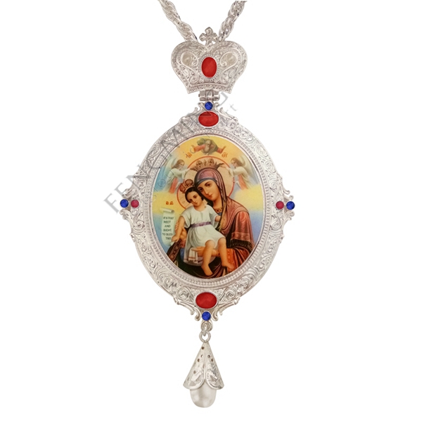 Manuel kryds - sæt snegl græsk ortodoks brystkors jomfru mary ikon religiøst håndværk: Fmszj 7s-1-1