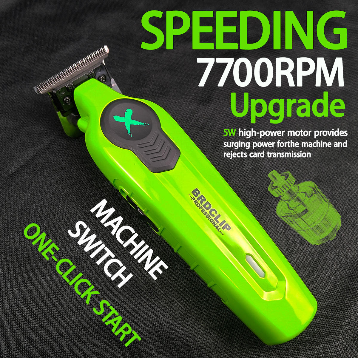 BRDCLIP Hair Trimmer Rechargeable Barber Clippers Hair Cutting Machine Charging Base Trimmer for Men BRD-FA1C FA1T