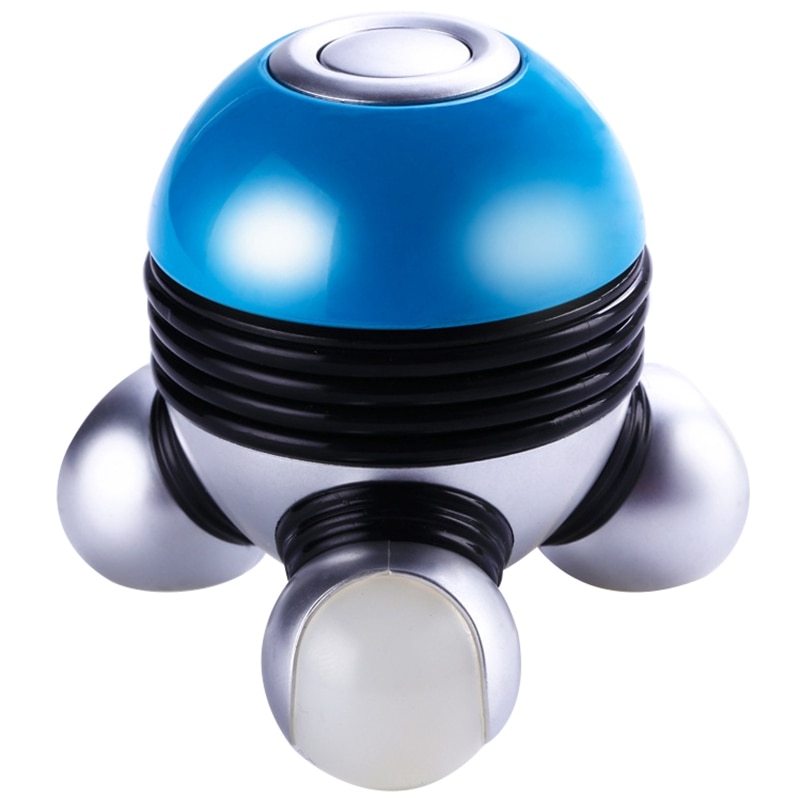 Krachtige Mini Elektrische Massager Vibrator Draagbare Full Body Vibrerende Massage Met Led: Blue