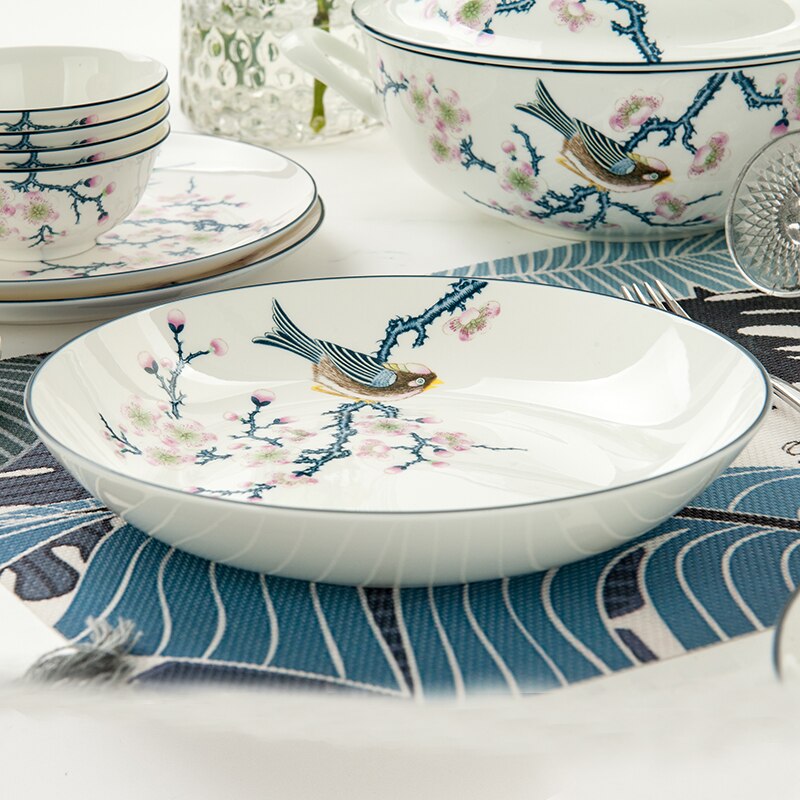 8 inch plate China cake plate cake fruit plate Ceramic steak plate: see chart6