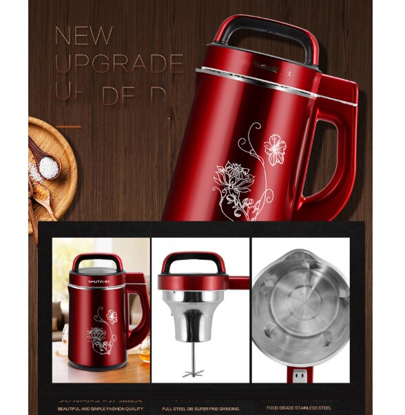 Automatic Soybean Milk Machine Health Paste Shake Baby Supplementary Food Bean-Curd Maker