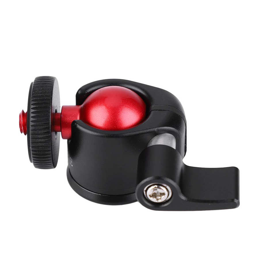 VBESTLIFE Metal Mini Tripod Ball Head 360 Degree Swivel Ballhead 1/4" Screw Mount for DSLR Camera Monitor Fill Light tripod head