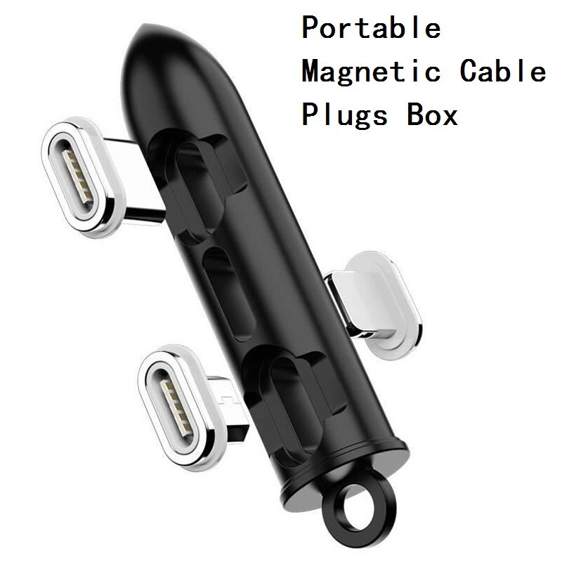 Posugear scatola per cavi magnetici tipo-c Micro USB C 8 Pin ellisse magnete spina cavo telefonico spine magnetiche custodia per connettore 3 in 1