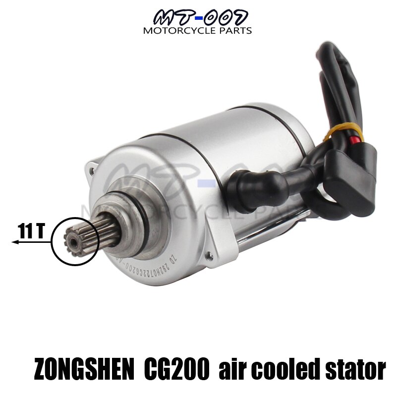 Zongshen-Motor de arranque de 11 dientes, 125cc/200cc/250cc, refrigerado por aire, Quad ATV, bicicleta CG200