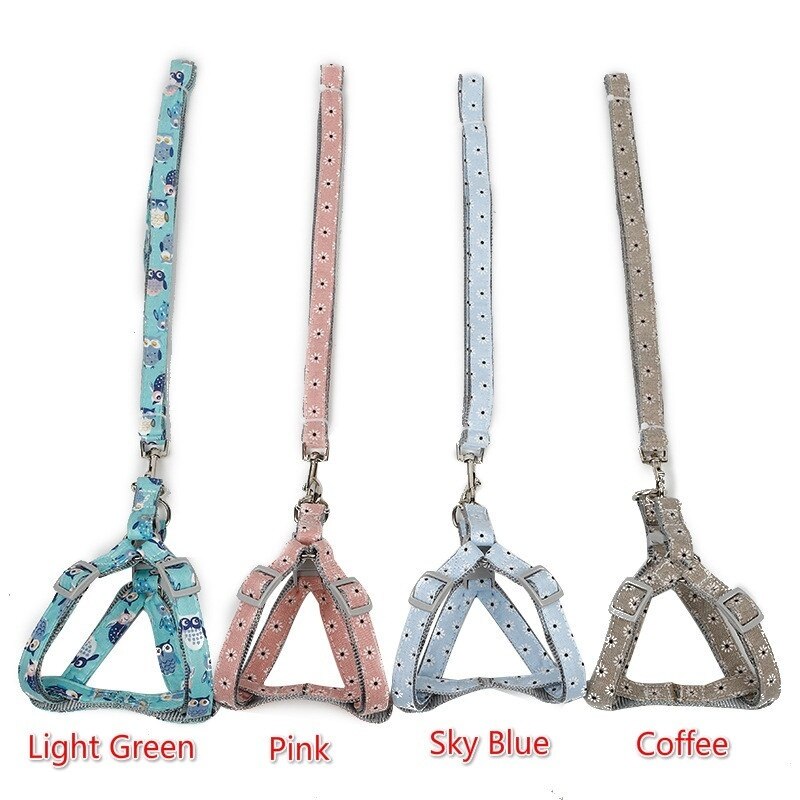Arnés para perro o gato ajustable, correa de chaleco, Collar para cachorro, Outdoor para perros pequeños, caminar para cachorro, perro pequeño de raza Chihuahua