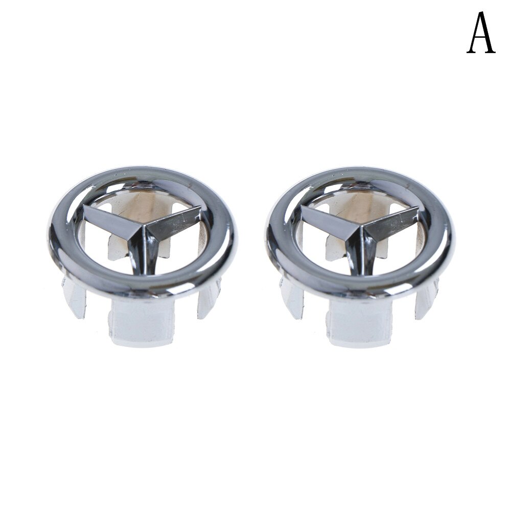 2 stk baderomsutstyr baderomsvask lavabo vask overløp deksel hul vannring oval ringe hjem forbedring: En