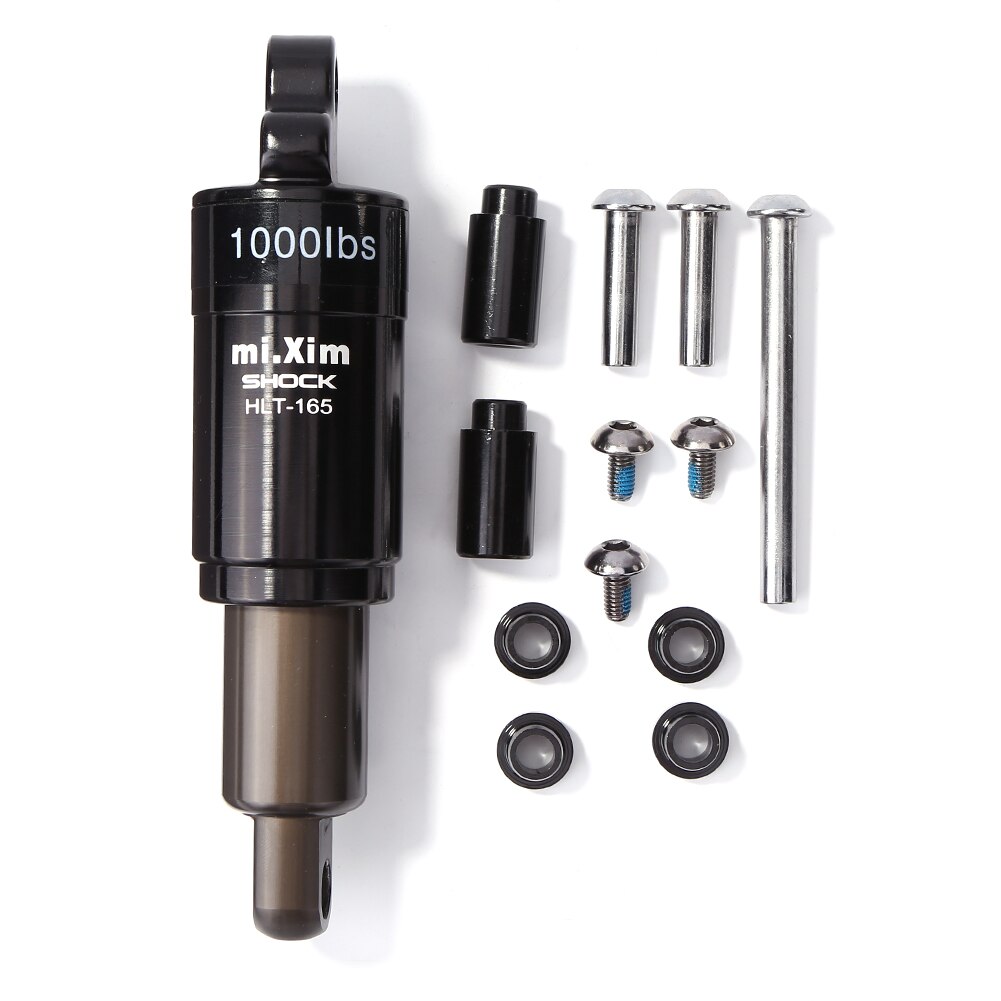 Mi Xim-amortiguador trasero para bicicleta de montaña, aleación de aluminio mi num, piezas de resorte integrado, 145mm/170mm/185mm/210mm: HLT165	