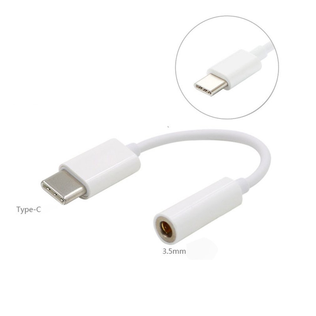 USB Type-C Male To 3.5mm Jack Female USBC Type C To 3.5 Headphone Audio Aux Cable Adapter Converter