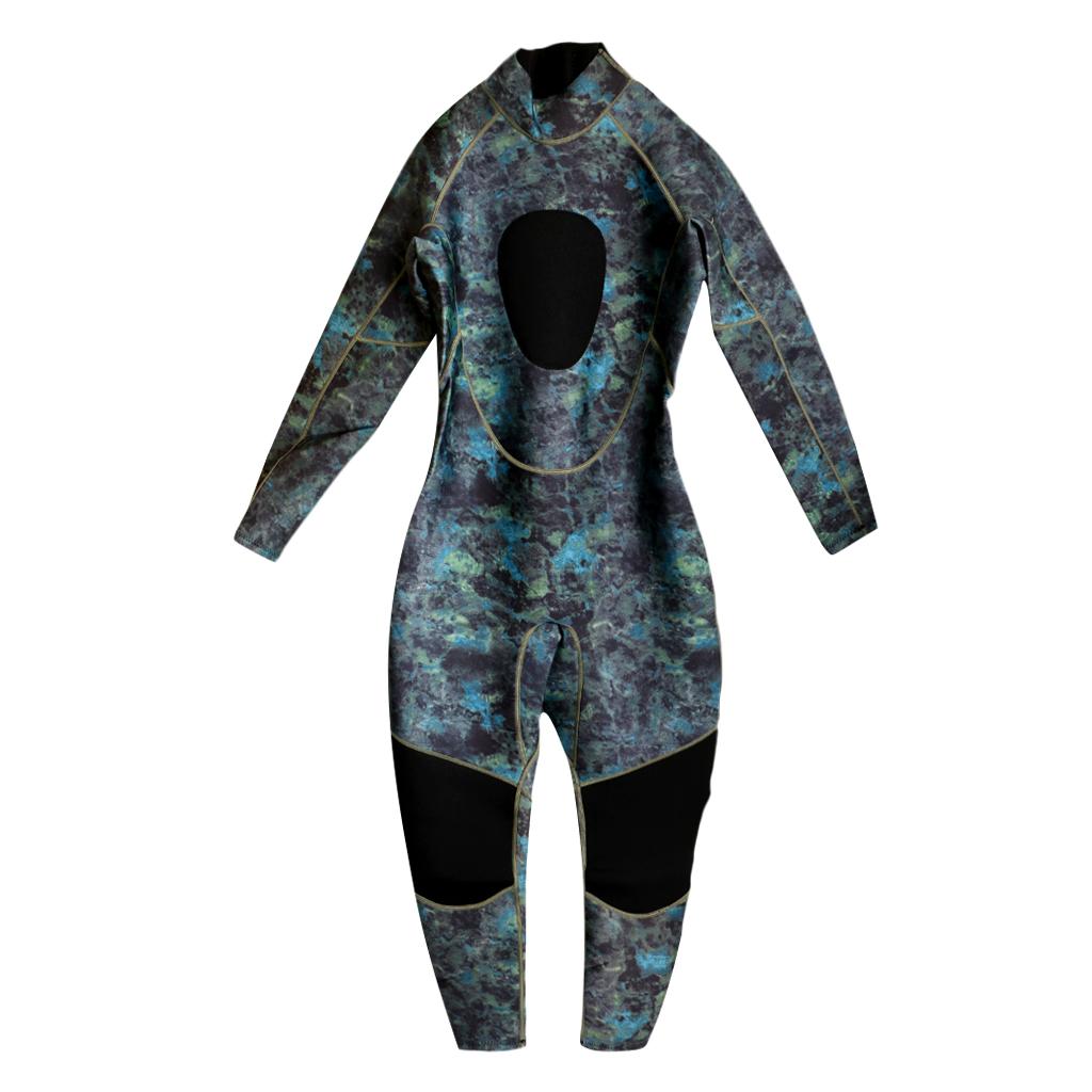 Men Camo 3mm Neoprene Full Body Wetsuit Steamer Me... – Grandado