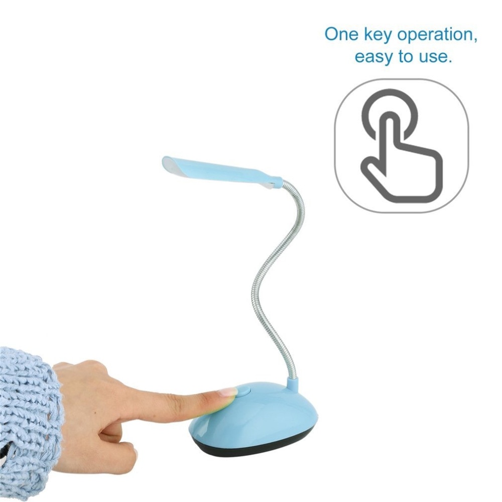 Fexiable FÜHRTE Schreibtisch Licht AAA Batterie Betrieben Buch Lesen Lampe Grün/Blau PY-X7188