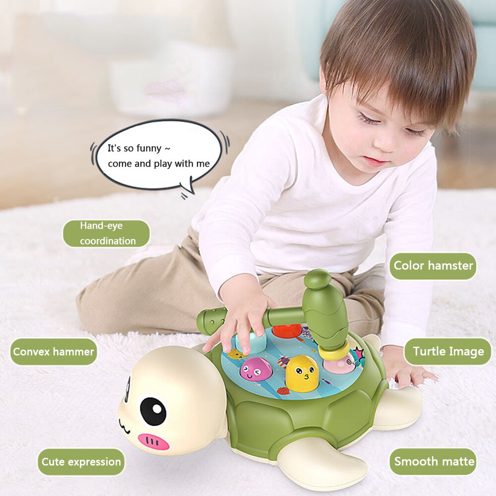Jouet whack-a-taupe pour bébé, Machine de jeu à Double marteau, exercice éducatif précoce