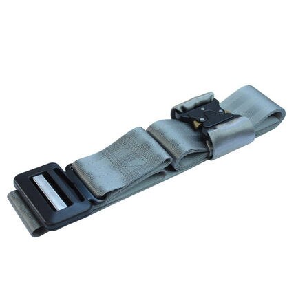 Retenedor de ajuste de cinturón de seguridad para niños, asiento de seguridad, simple y portátil, correa de sujeción de cuello anticorrea para automóvil: gray