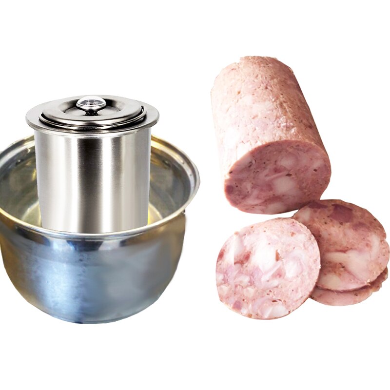 304 Stainless Steel Ham Press Maker Machine Hamburger Making For Meat Poultry Cooked Tools With 100 Pcs Patty Papers Thermometer