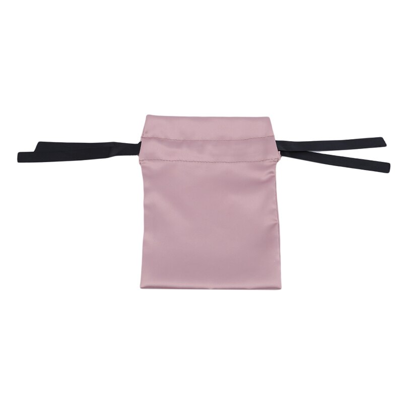 Drawstring Women Bag Jewelry Packaging Storage Bag Portable Drawstring Women Shoulder Bag: pink