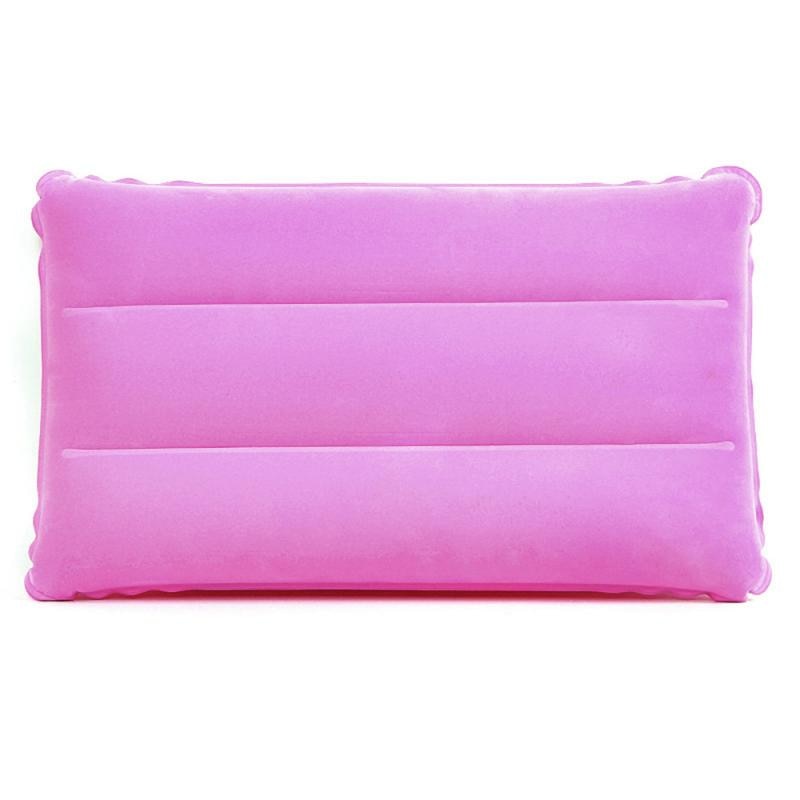 Bequem Ultraleicht Aufblasbare PVC Nylon Luft Kissen Schlaf Kissen Reise Schlafzimmer Wandern Strand Auto Flugzeug Kopf Rest Unterstützung