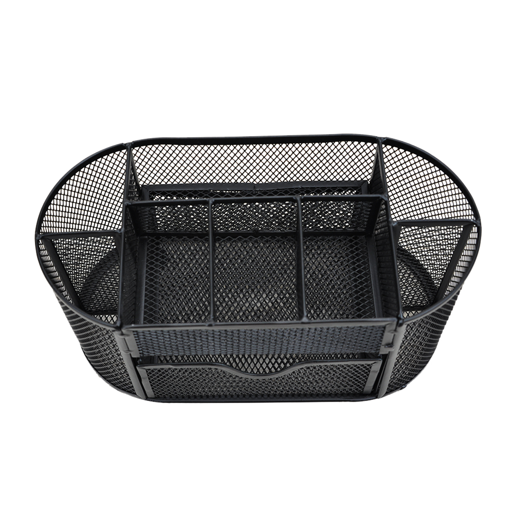 Desk Organizer 9 Storage Compartments Multi-functional Mesh Desk Organizer Pen Holder Stationery Office School Supplies