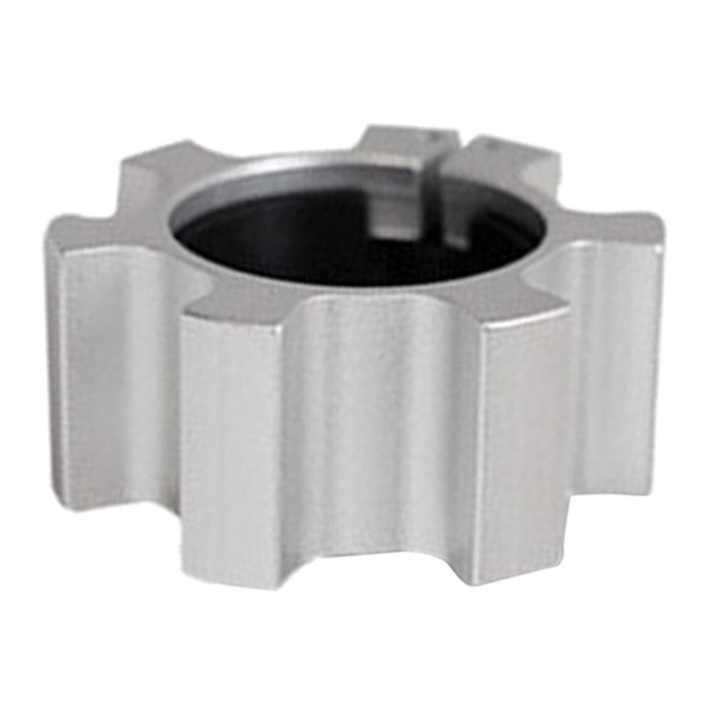Standard legering skivstångsklämma 50mm hantel tyngdlyftningsstång spin lock gym vikter barbell 2 '' krage låsande spänne tillbehör: Silver-