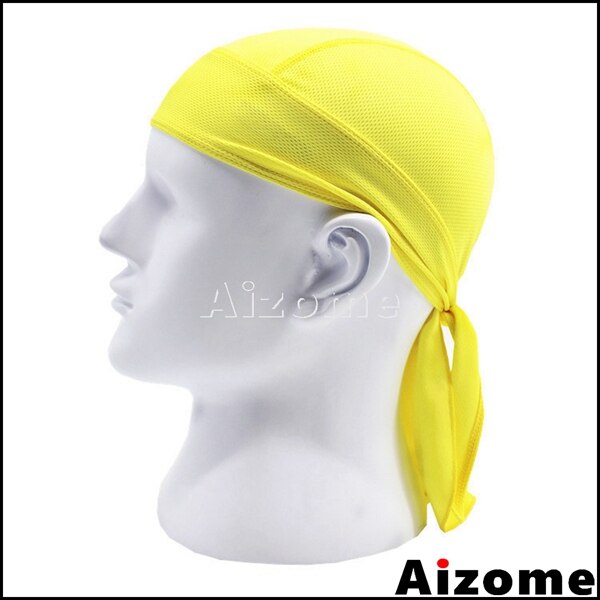 Pañuelo pirata para la cabeza para 1x hombres y mujeres, pañuelo para la cabeza tipo do-rag, pañuelo para la cabeza estilo motociclista, pañuelo para la cabeza estilo hip hop rock.: Amarillo