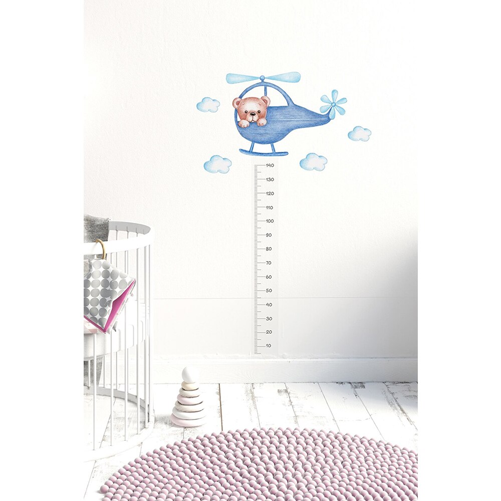 Home Decor Wall Stickers Decorative Height Measuring Wallpaper For Kids Room Stature Baby Child Growth Chart Rabbit Meter Rulers