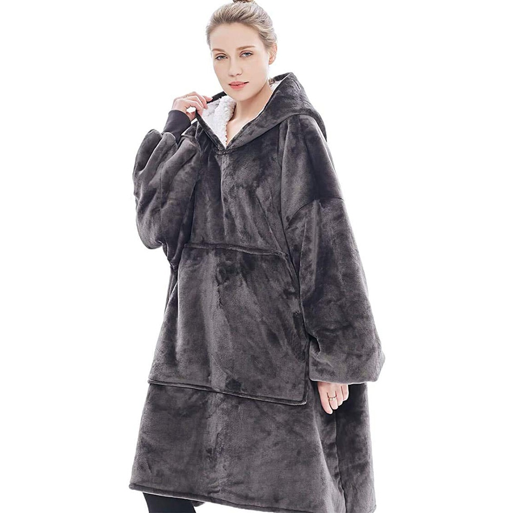 Inverno macio manta manta com capuz wearable cobertor com mangas quente sherpa ponderada flanela cobertor hoodie dropshipping