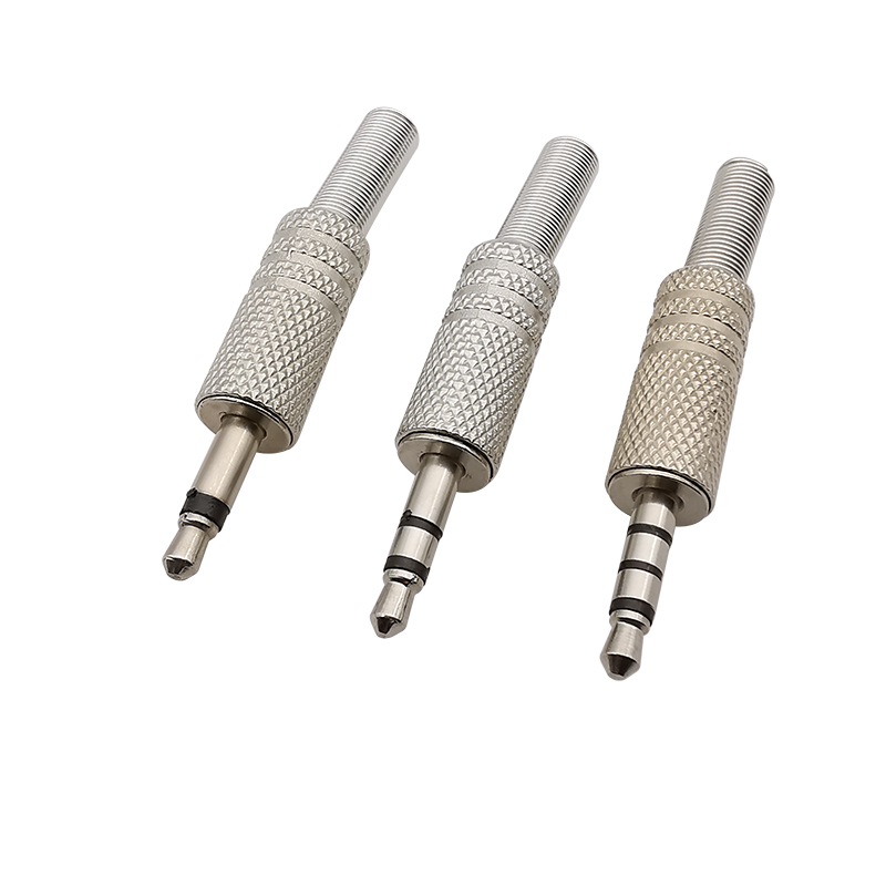 5 Stuks Metalen 3.5Mm Mannelijke Stekker 2/3/4 Polen Mono/Stereo Audio Koptelefoon Connector Jack Ts/Trs/Trrs 3.5Mm Plug Solderen Diy Reparatie