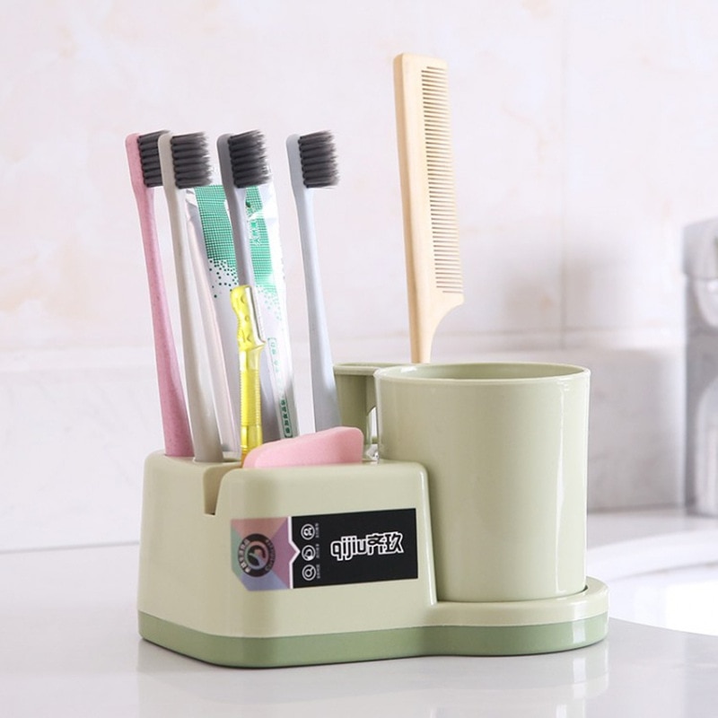 Wc Paar Wassen Pot Sets Is Geplaatst In De Familie Van Drie Borstelen Tand Cup Tandpasta Tandenborstel Rekken Rek