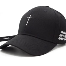 Gorra de béisbol con cinturón cruzado para hombre y mujer, gorro con bordado de letras, Snapback, informal, de algodón, con visera cruzada, color negro, nueva