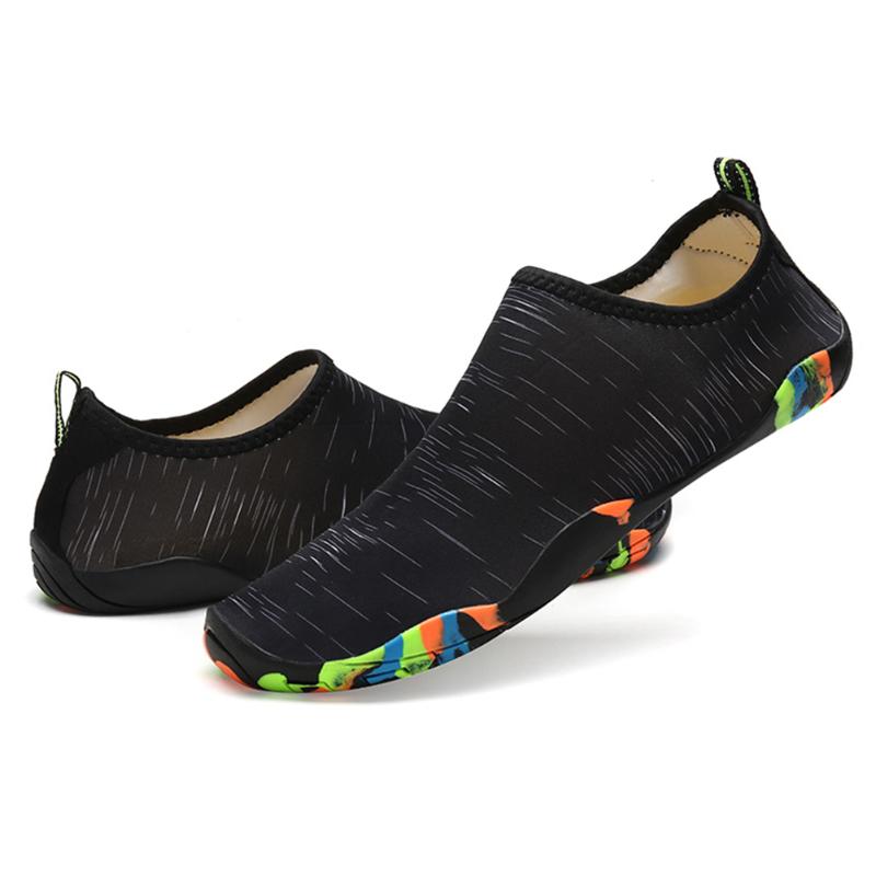 Aqua sko unisex sneakers svømmesko udendørs vandsport badestrand aqua surfing hurtigtørrende fodtøj til mænd kvinder blå: Stil 1 / 45