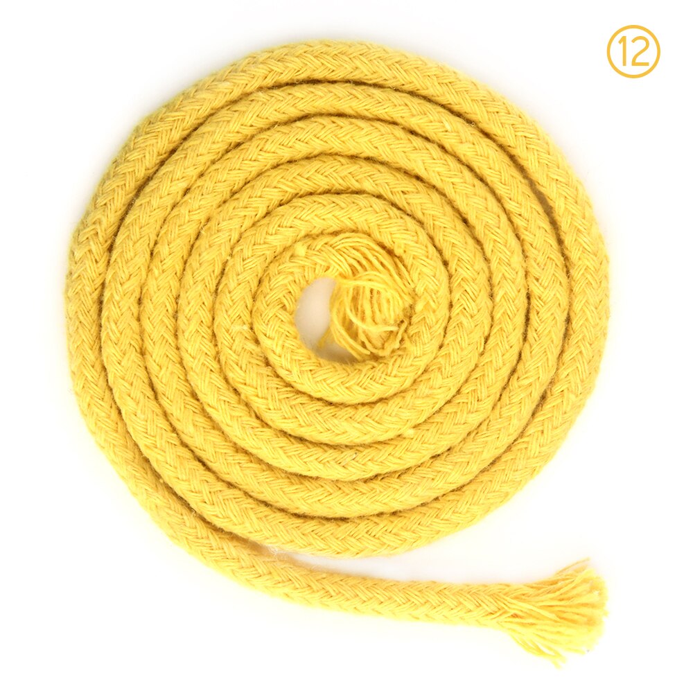 Ficelle colorée de 5mm, accessoires pour bricolage, cordon rond en coton pour vêtements, corde à dessin en macramé de 10 m/min/lot
