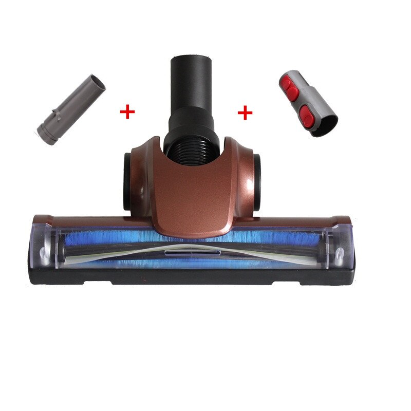 Luftdriven turboborste matta golvborstverktyg för + adapter för dyson  v7 v8 v10 dammsugare munstycke delar borsthuvud: Ljusgrön