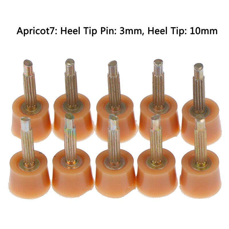 Goupilles de réparation de talon, 5 paires, pointes de chaussures, robinets de cheville, chaussures de remplacement, accessoires de chaussures: Apricot 7