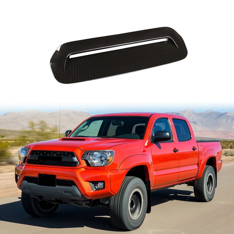 Capó de motor delantero de fibra de carbono para coche Toyota Tacoma, salida de entrada de aire, ventilación,