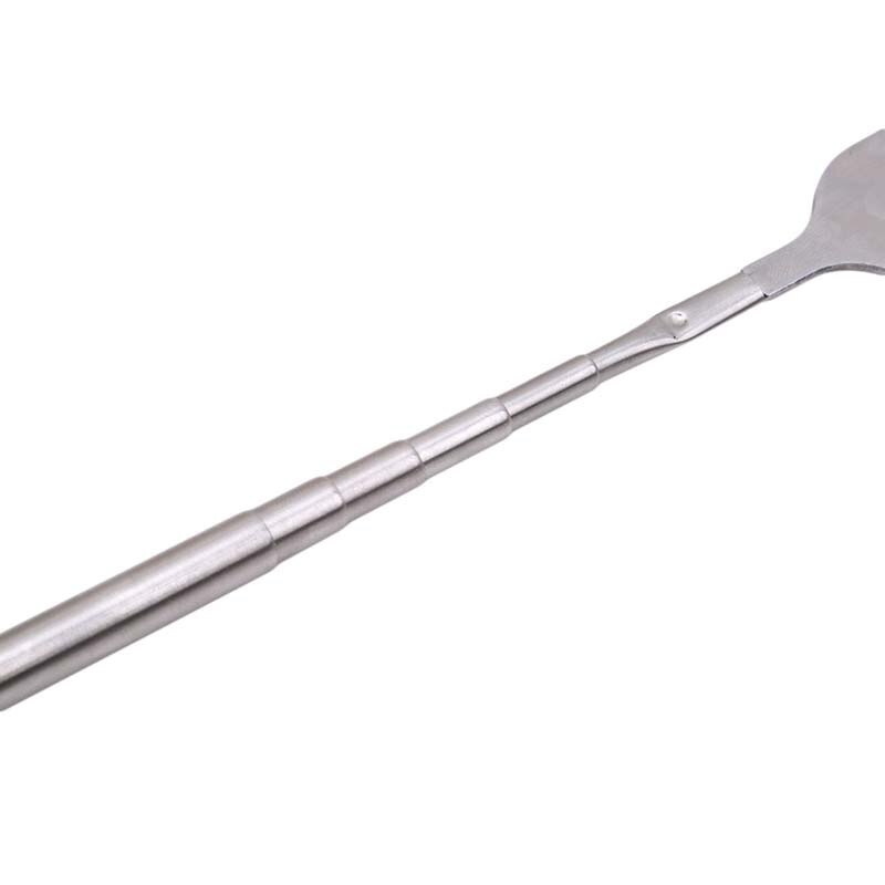 Fourchette télescopique extensible en acier inoxydable, argent pour dîner Dessert aux fruits couverts longs fourchettes BBQ fourchette à viande accessoires de cuisine
