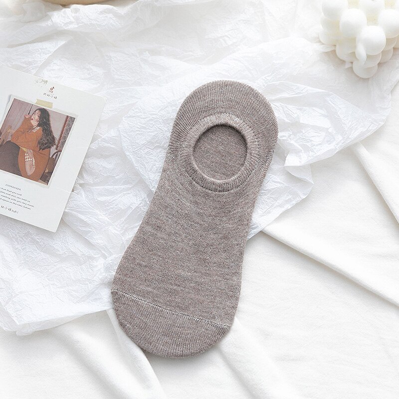 Sport Socks Boat Socks Autumn Invisible Socks Retro Trend Sport Socks men's/women's: Female khaki