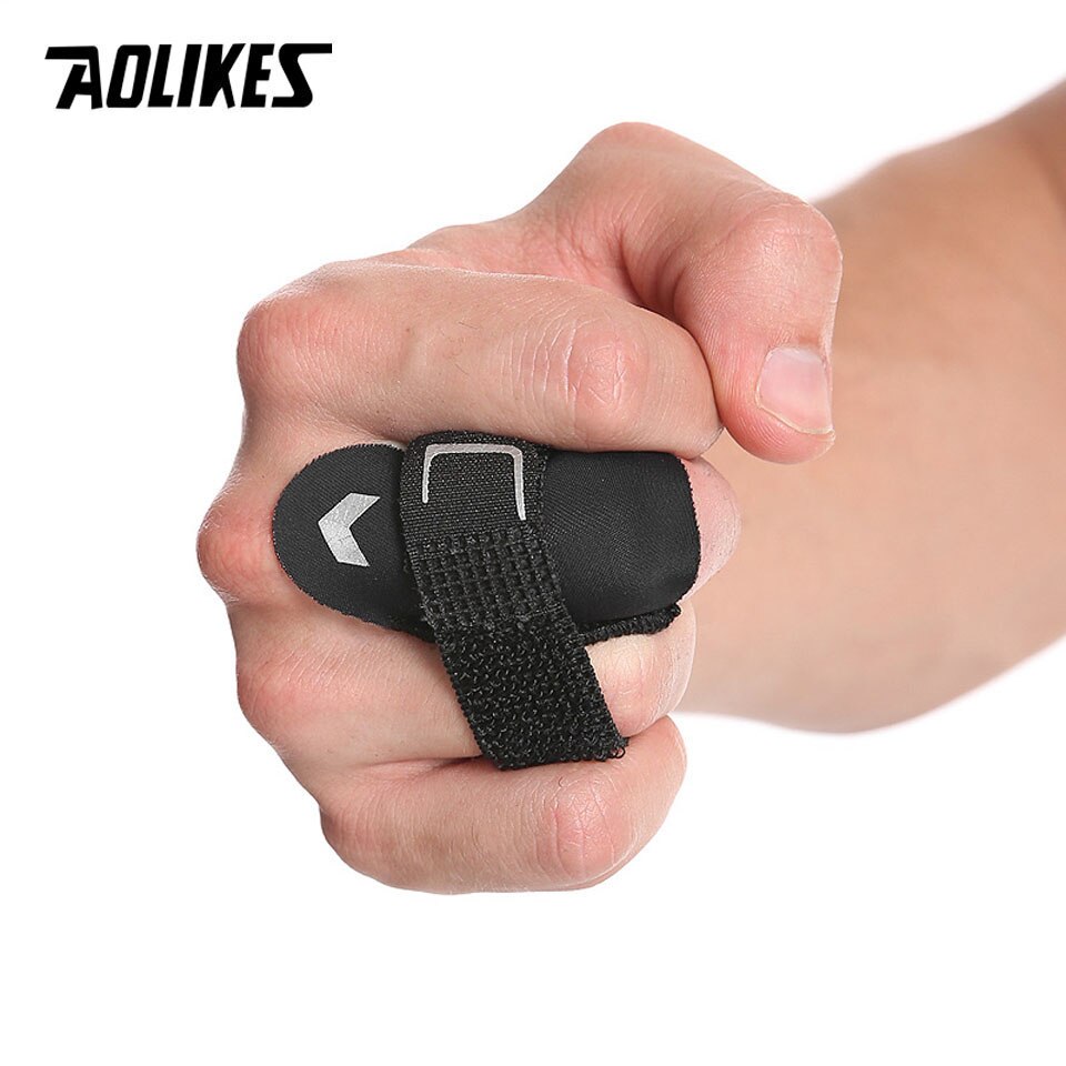 AOLIKES-Protector de dedo para baloncesto, protección de dedos vendaje de férula, alivio del dolor, equipo deportivo, 1 Uds.