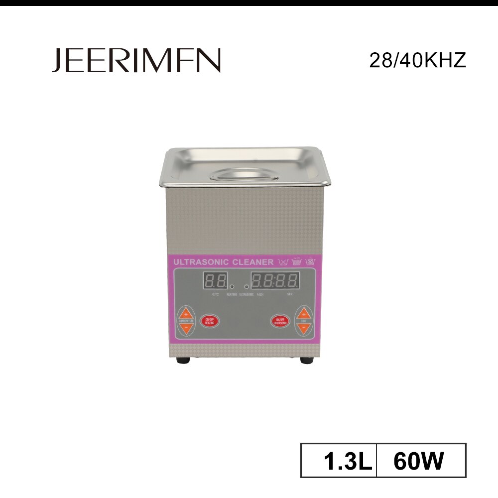 Portable Ultrasonic Cleaner Bath Digital PCB Jewelry Cutters Manicure Stones Nail Stainless Steel Ultra Sonic Cleaning Washer 1L
