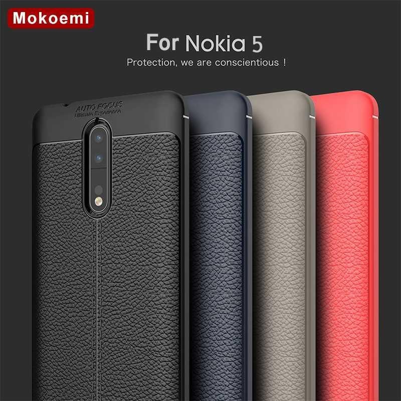 Mokoemi Lichee Patroon Shock Proof Soft 5.2 "Voor Nokia 5 Case Voor Nokia 5 Telefoon Case Cover