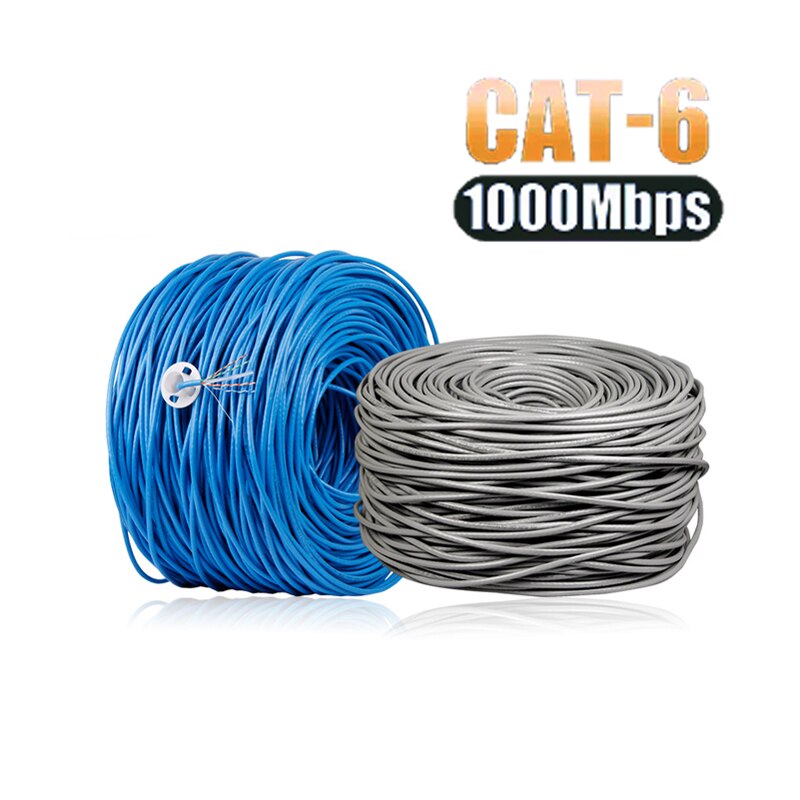 Cat6 Ethernet Cable 1000Mbps Laptop Router RJ45 20m Cat 6 Cable Network 10m 30m 50m Lan Cords for TV Box Internet Cable Cat 20m