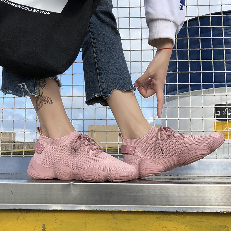 Tennis Shoes for Women,Mesh,Casual Sneakers,Volleyball,Badminton Shoes,Training Sport Shoes,Fitness Shoes,Size 35-40: Pink / 37