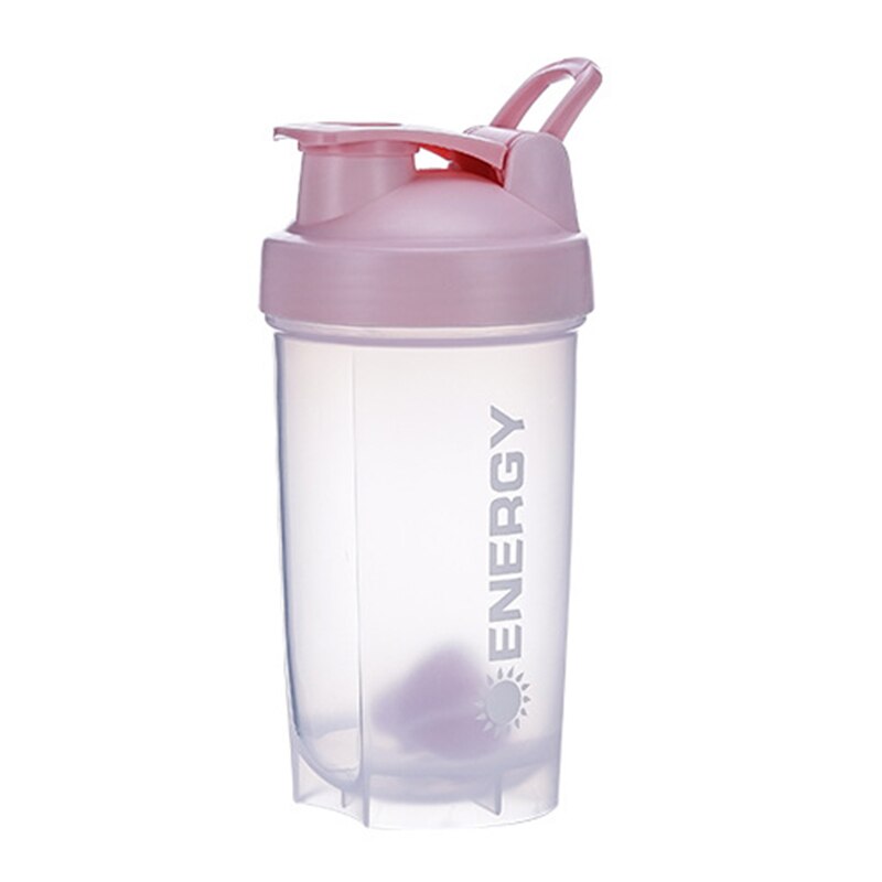 700/500Ml monocouche en plastique tasse Shaker bouteille Shaker protéine Sport Shaker boisson Protain Shaker Sport Shaker bouteille: HA272-pink / 700ml